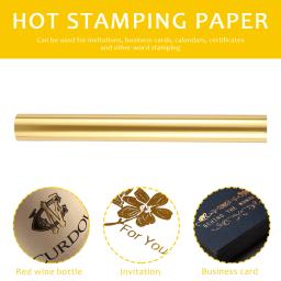 Folha de transferência de calor holográfica Rolls, rolo de papel Hot Stamping, uso com laminador T-Shirts cartão, artesanato DIY, 5m - Image 2