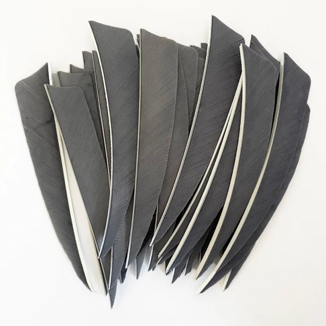Conjunto de 50 Penas de Setas de Peru Natural para Arco e Flecha - Acessórios de Caça Ibounfox