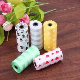 5 Rolls Cat Litter Scoop Pooper Sacos Biodegradável Pet Dog Poop Bag Dog Pooper Sacos Dispenser Pets Produtos para Cães Litter Bag - Image 2
