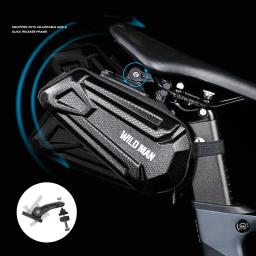 SELVAGEM HOMEM-Saco De Sela De Bicicleta Impermeável Traseira, Shell Duro, Acessórios De Ciclismo, Pode Ser Pendurado, Luzes Traseiras, 1.2L - Image 3