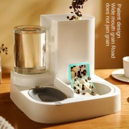 Dispensador e alimentador automático de água para cães e gatos, tigela de alimentação, Pet Supplies, 2 em 1 - Image 2