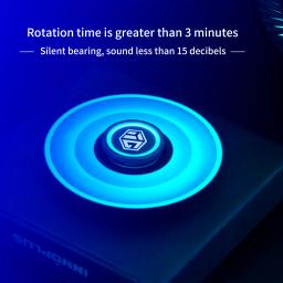 Liga Luminous Light EDC Fidget Spinner Giroscópio de mão, Stress Toys, rolamento silencioso para adultos e homens, presente de aniversário infantil, R188 - Image 2