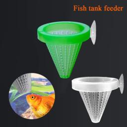 Alimentador de peixes de aquário com otário, Verme vermelho vivo, Alimentação de camarão, Cone Cup, Aquatic Pet Feeder - Image 1