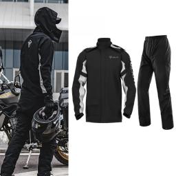 Impermeável Ciclismo Chuva Suit, Motocicleta Equitação Jacket, Motorbike Poncho, Scooter Riding Raincoat and Pants - Image 1