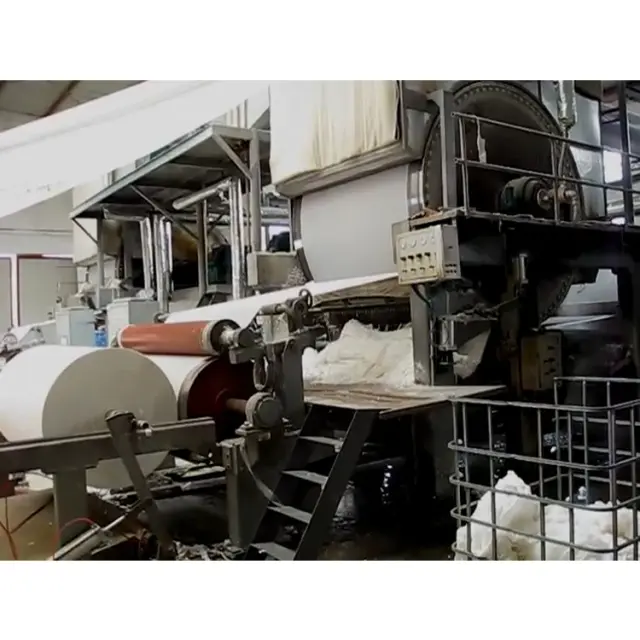 Linha de Produção Completa para Papel de Tecido e Papel Higiênico com Máquinas para Fabricar Sacos de Papel