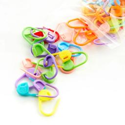 50/100 pces multicolorido plástico segurança pinos tricô marcadores crochê ponto clips diy tecelagem ferramentas de costura acessório - Image 4