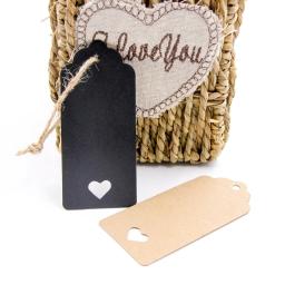 50 pçs tag de papel diy em branco kraft cartões de etiqueta de suspensão tag para festa de aniversário de casamento diy kraft presentes embrulhando decoração suprimentos - Image 5