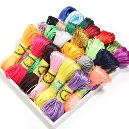 Multicolor Nylon Satin Beading Cordões, Chinês Atado, Fio De Seda Cord, DIY Jóias, colar, Descobertas Pulseira, 1.5mm, 2mm, 20m Lot - Image 1