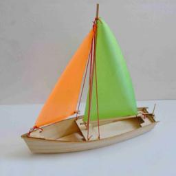 Navio À Vela Kit De Montagem De Modelo De Navio De Madeira DIY Dongting Navio À Vela Modelo Decoração Montagem Brinquedos Para Crianças Classe Manual - Image 2