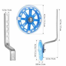 Mute Flash Training Wheels para crianças, estabilizador de bicicleta ajustável, montado, compatível para meninos e meninas, 12-20 Polegada - Image 6