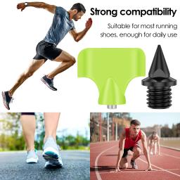 Substituição antiderrapante leve esporte sapatos picos, aço, resistente ao desgaste, picos de pista para corrida, caminhadas, picos de sapato, 100pcs - Image 4