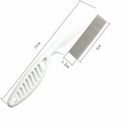 Pet Animal Care Comb, Proteja o pente da pulga para gato e cachorro, Aço inoxidável, Comfort Hair Grooming, Casa - Image 5
