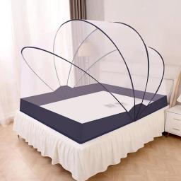 Mosquiteira portátil para adultos, Simples Camping Tent Bed Canopy, Rede de malha dobrável, Mosquiteiro respirável - Image 2