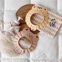 Cartoon Bear Baby Foam Shampoo Cap, Chapéu de lavagem de cabelo macio para crianças, Chuveiro de banho - Image 5