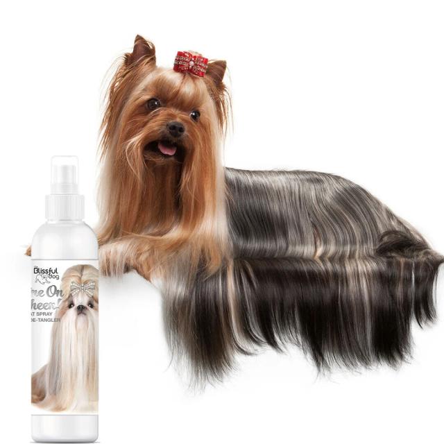 Condicionador e Spray Detangling Shine-On para Cães - Limpeza Suave e Brilho Intenso, 4 oz