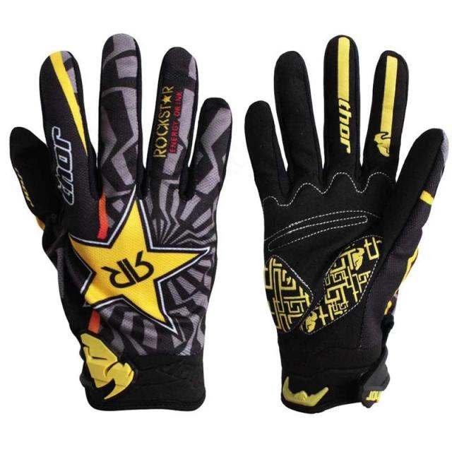 Rockstar Thor 2024 Luvas de Ciclismo para Downhill e MTB - Amarelo