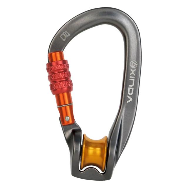 Mosquetão D para Escalada Profissional com Trava de Segurança - Equipamento Ideal para Aventura ao Ar Livre