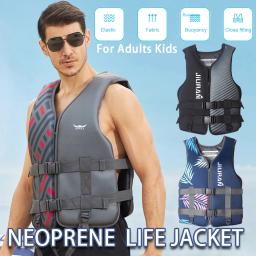 Jaqueta salva-vidas de neoprene para adultos e crianças, flutuabilidade, natação, canoagem, esqui, condução, deriva, esporte aquático - Image 1