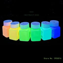 Brilho no escuro tinta acrílica fluorescente, decoração do Dia das Bruxas, pintura de arte, artesanato ao ar livre e interior, tecido - Image 4