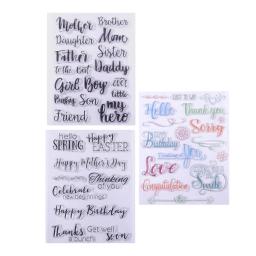 Folhas de carimbos de borracha transparentes, arte durável, artesanato DIY para jornal Scrapbooking, decoração artesanal - Image 5
