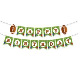 Decorações do partido do tema dos esportes para miúdos, bandeira do baseball, toppers do queque, feliz aniversário, chuveiro do bebê, fontes do menino - Image 5