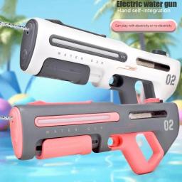 Arma de armazenamento de água automática para crianças, brinquedos portáteis, verão, praia, ao ar livre, luta fantasia, meninos, jogo infantil, novo - Image 1