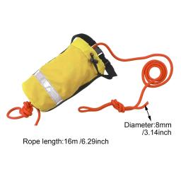 Saco de Resgate Aquático, Equipamento de Segurança para Pesca, Canoagem Rafting, Acesso Esportivo, Corda Jogável, 52 pés - Image 5