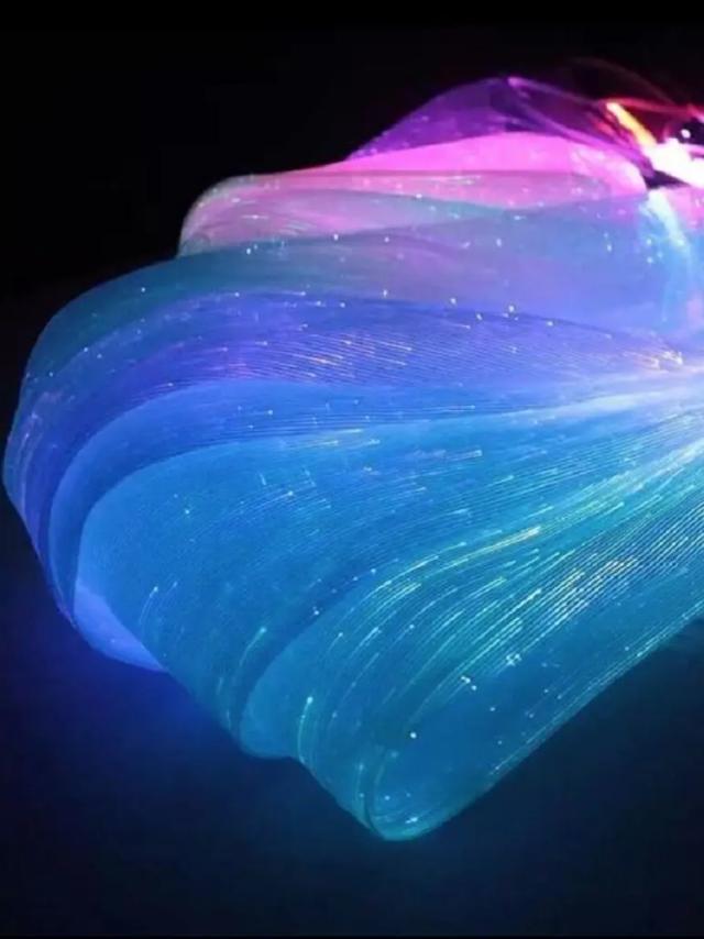 Pano de Fibra Óptica LED Colorido para DIY: Sacos e Acessórios Artesanais 15x20cm
