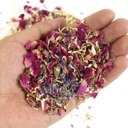 Flor De Confete De Casamento Natural Seco, Fontes De Festa Biodegradáveis, Pop De Pétala De Rosa Vermelha, Decoração De Festa De Aniversário, DIY - Image 1