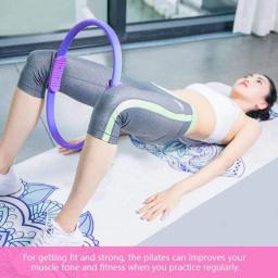Círculo de exercícios mágicos antiderrapantes com dupla aderência para o assoalho pélvico da coxa, anel durável de Yoga Pilates, treinamento muscular - Image 4