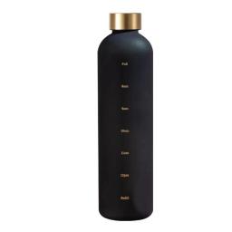 Garrafa de Água com Time Marker, Motivacional Reutilizável, Fitness, Esporte, Exterior, Viagem, Fosco, Plástico, 1L, 32oz - Image 4