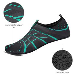 Sapatos Aquáticos para Homens e Mulheres, Tênis de Natação, Sandálias Descalço, Beach Wading Flats, Calçado Respirável Unisex, Secagem Rápida - Image 6