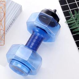 Garrafa de água em forma de haltere, Garrafa Esportiva, Chaleira Interior e Exterior, Acessórios de Fitness e Ciclismo, 500 ml, 2600ml - Image 3