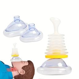 4 pces/3 pces dispositivo de treinamento de respiração expansores de pulmão respiratórios função de equipamento de exercício de fitness dispositivo anti-sufocação - Image 2