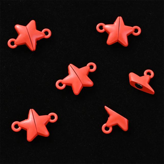 Fechos Magnéticos Coloridos em Metal para DIY: 5 Pares de Conectores para Jóias, Pulseiras e Colares Artesanais