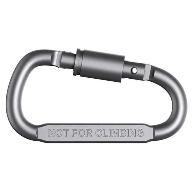 Mosquetão D-Ring de Alumínio para Segurança em Montanhismo e Escalada - Ideal para Sobrevivência ao Ar Livre em Viagens (Pacote com 1 ou 2 Peças)