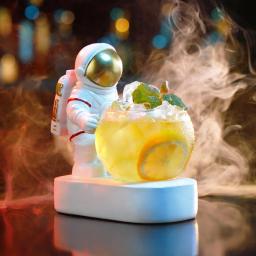 Copos De Cocktail De Astronauta Brilhante, Decoração de Bar Personalizada, Luminosa Copo De Vinho Misturado, Molecular Fumar, Copo De Bebida De Suco Especial - Image 1