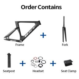 BXT 700C Quadro de trilha Quadro de carbono Conjunto de quadros de bicicleta de rastreamento Quadro de engrenagem fixa BSA única velocidade personalizada - Image 2