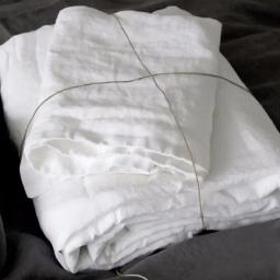 Lavado Roupa Set Lençóis, 100% Linho Natural, Respirável, Soft Farmhouse cama, Lençol Folha Flat, 2 Fronhas, 3Pcs - Image 5