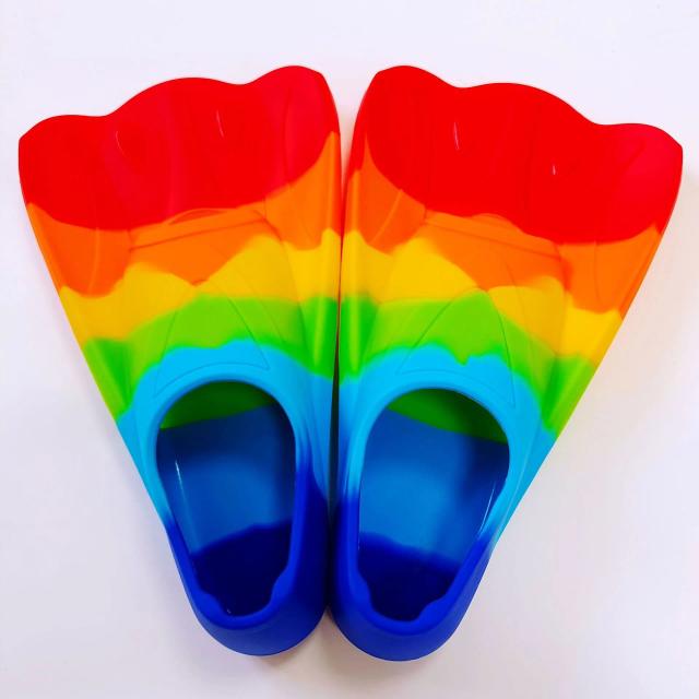 Nadadeiras de Mergulho Silicone para Adultos com Design Especializado em Pato Pés para Caça Submarina e Natação
