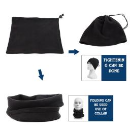 Luvas de treinamento de futebol infantil, cachecol com pescoço quente, chapéu, esportes ao ar livre, conjunto 3 peças - Image 2