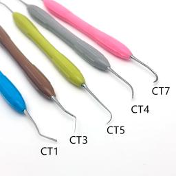 Espátula de enchimento de resina com alça de silicone Ferramenta odontológica Restauração estética Enchimento de resina composta Faca de dentista - Image 3