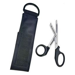 316 aço inoxidável mergulho tesoura mergulhador mar snips tesouras de mergulho com caso ferramenta sobrevivência corte pesca net corda resgate - Image 1