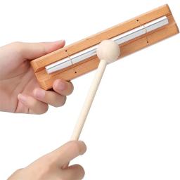 Carrilhão de meditação para sala de aula, madeira com malho, instrumento de percussão orff, lembrete de ioga, sino sintonizado para oração, ensino de música - Image 1