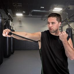 Banda de resistência com alças para treinamento de velocidade de boxe, cinto elástico para Home Gym Workout, puxar corda, Figura 8, Thai, Air Strike - Image 4