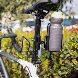 Bicicleta ajustável Water Bottle Holder, MTB Bike Adapter, gaiola de garrafa duplo, Mount Handlebar, Rack Mount, 1Pc - Image 2