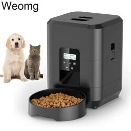 Alimentador automático inteligente do animal de estimação para gatos e cães, distribuidor do alimento seco, cronometrando a bacia, botão, inteligente, 2L - Image 2