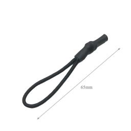 10 pçs puxadores de zíper preto tubo termo retrátil puxadores de zíper mochila roupas duráveis simples acessórios de zíper - Image 6
