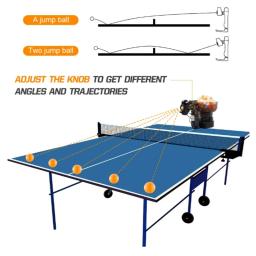 Robô de tênis de mesa portátil, máquina de bola de pingue-pongue, serve regulação de 40mm, bola de ping-pongue automática, treinamento de máquina de tênis de mesa - Image 4