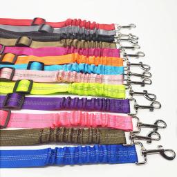 Cinto de segurança ajustável para cães, nylon, amortecimento reflexivo, acessórios elásticos de viagem, cães - Image 5